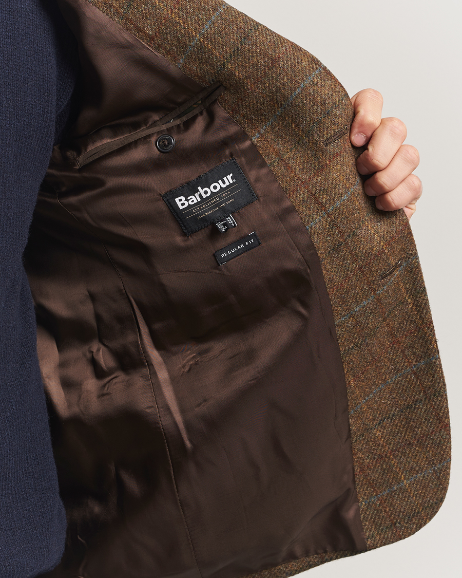 Herr | Kavajer | Barbour Lifestyle | Sullivan Moons Check Blazer Brown