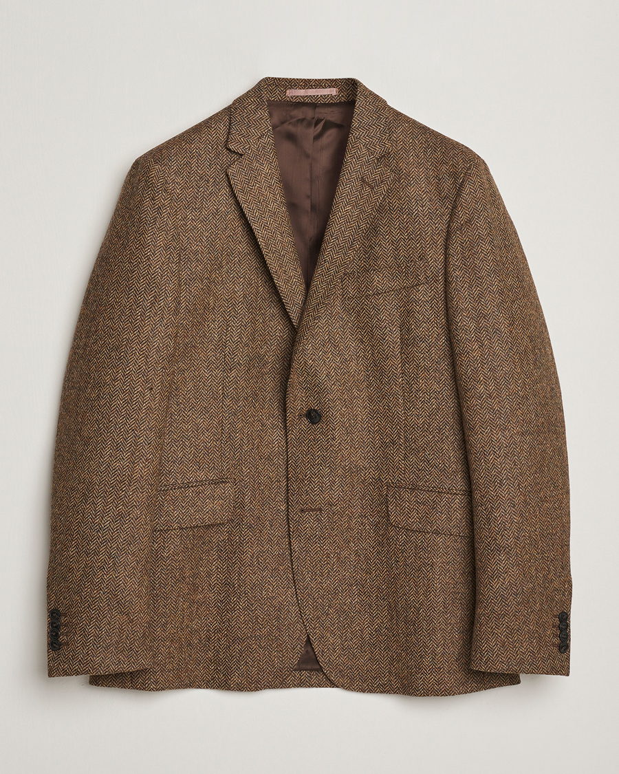 Herr | Kavajer | Barbour Lifestyle | Firth Moons Herringbone Blazer Brown