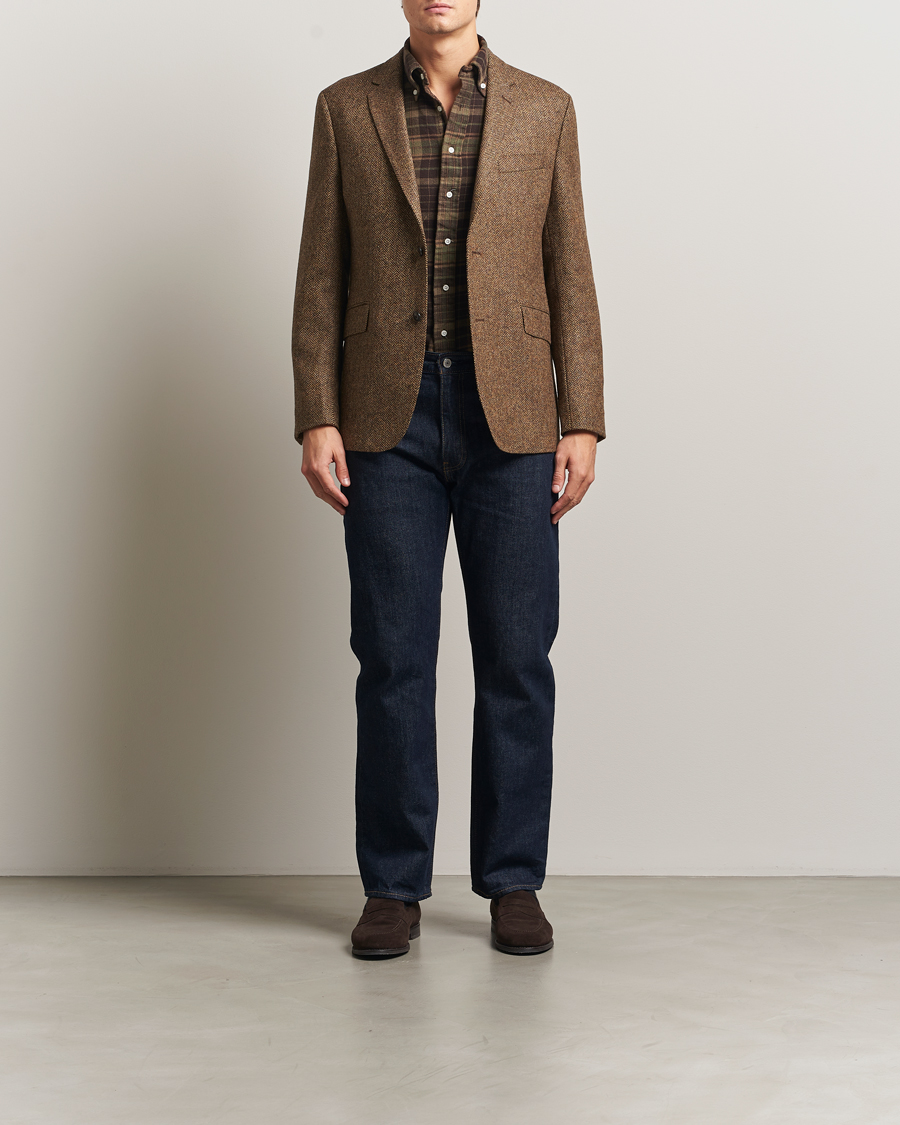 Herr | Kavajer | Barbour Lifestyle | Firth Moons Herringbone Blazer Brown