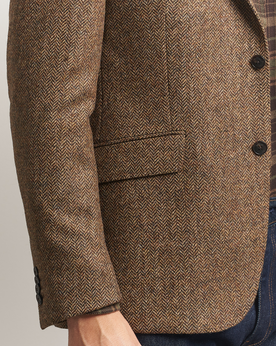 Herr | Kavajer | Barbour Lifestyle | Firth Moons Herringbone Blazer Brown