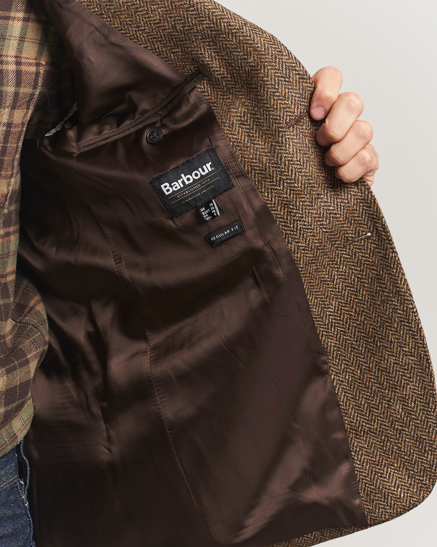 Herr | Kavajer | Barbour Lifestyle | Firth Moons Herringbone Blazer Brown