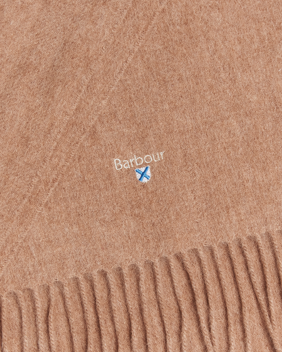 Herr | Halsdukar | Barbour Lifestyle | Plain Lambswool Scarf Light Brown