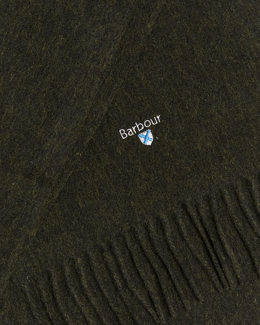 Herr | Halsdukar | Barbour Lifestyle | Plain Lambswool Scarf Seaweed