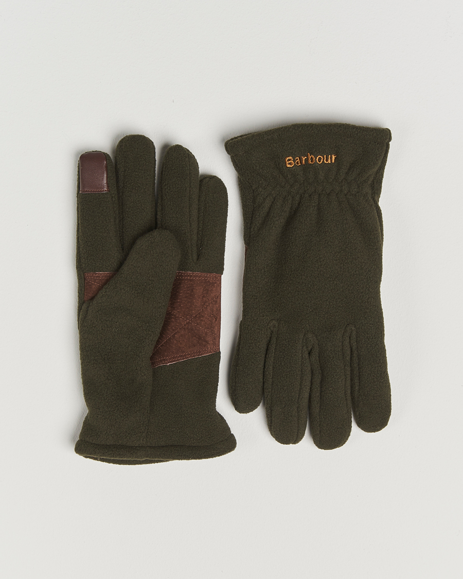 Herr | Barbour Lifestyle Coleford Fleece Gloves Olive | Barbour Lifestyle | Coleford Fleece Gloves Olive