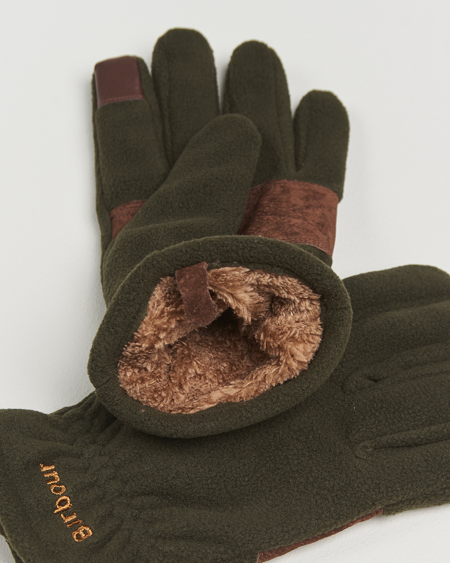 Herr | Barbour Lifestyle Coleford Fleece Gloves Olive | Barbour Lifestyle | Coleford Fleece Gloves Olive