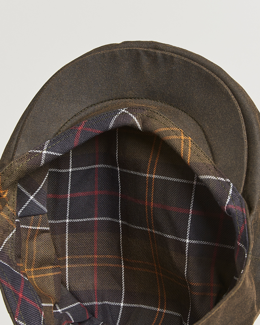 Herr | Hattar & kepsar | Barbour Lifestyle | Waxed Flat Cap Olive