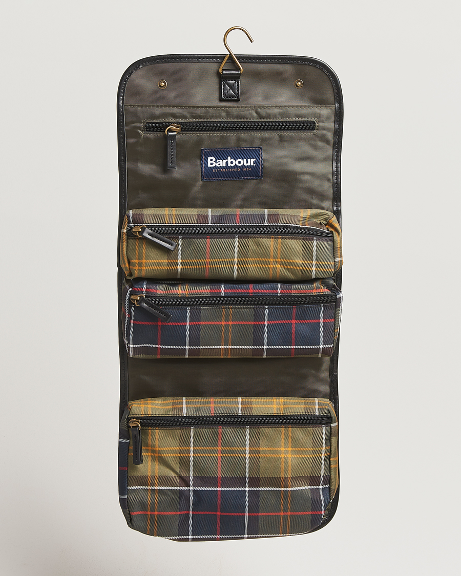 Herr | Barbour Lifestyle Tartan Hanging Washbag Classic | Barbour Lifestyle | Tartan Hanging Washbag Classic
