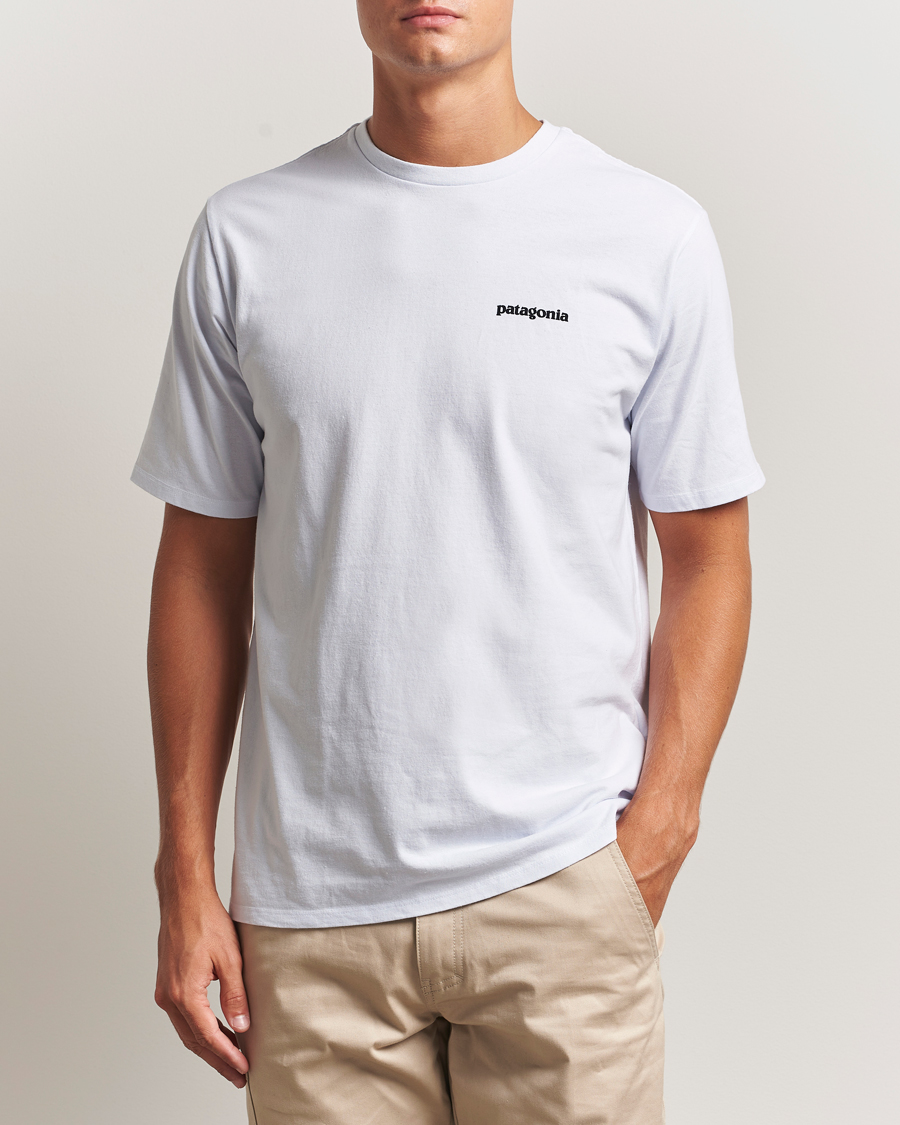 Herr | T-Shirts | Patagonia | P-6 Logo T-Shirt White
