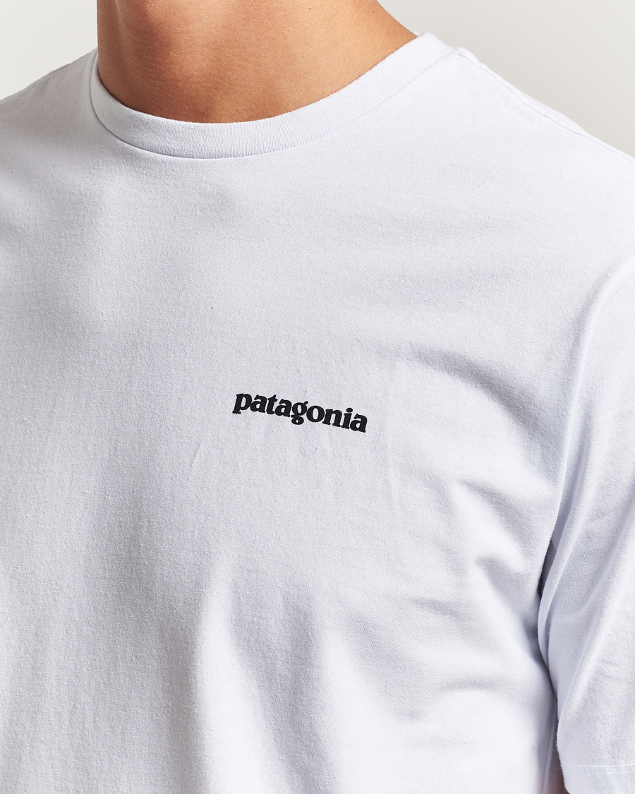 Herr | T-Shirts | Patagonia | P-6 Logo T-Shirt White