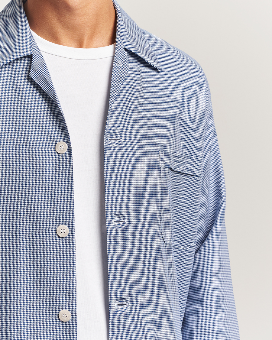 Herr | Pyjamas & Morgonrockar | Derek Rose | Checked Cotton Pyjama Set Navy