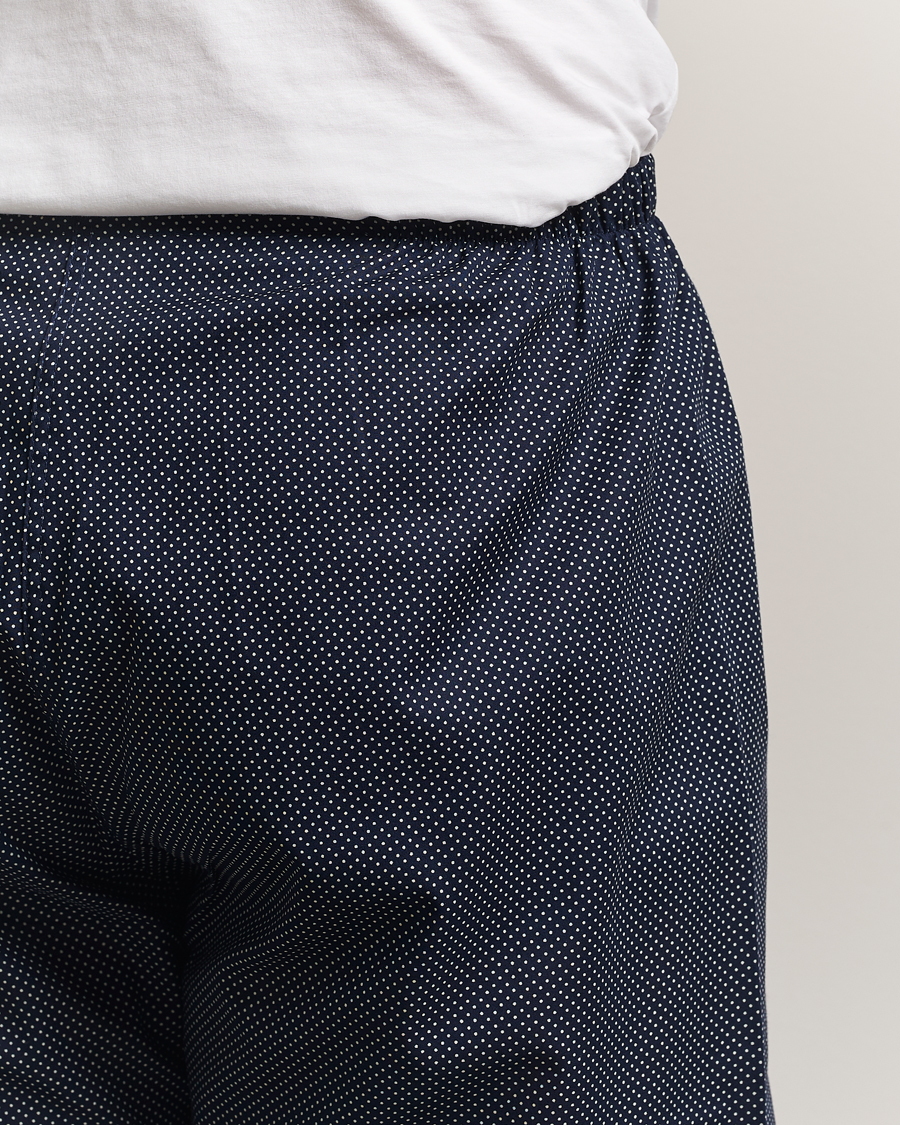 Herr | Pyjamas & Morgonrockar | Derek Rose | Printed Cotton Pyjama Set Navy