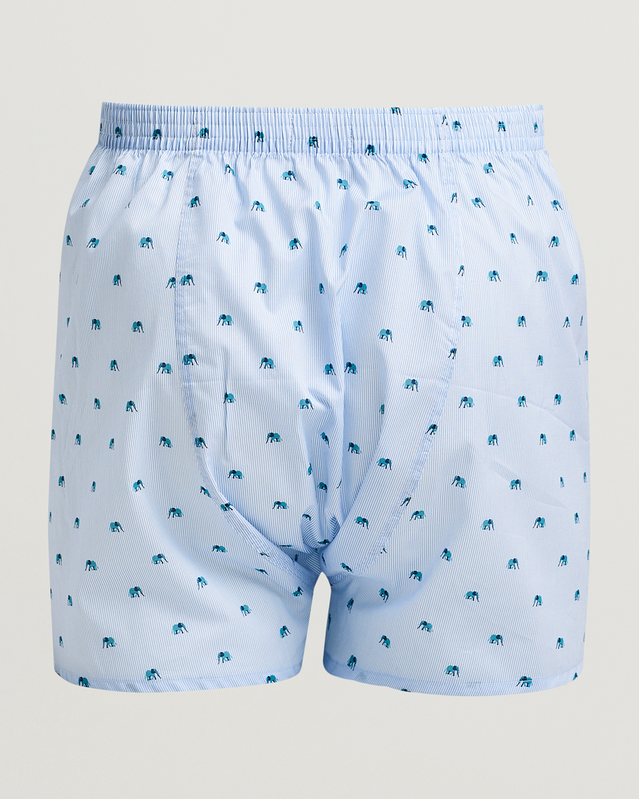 Herr | Underkläder | Derek Rose | Classic Fit Woven Cotton Boxer Shorts Light Blue