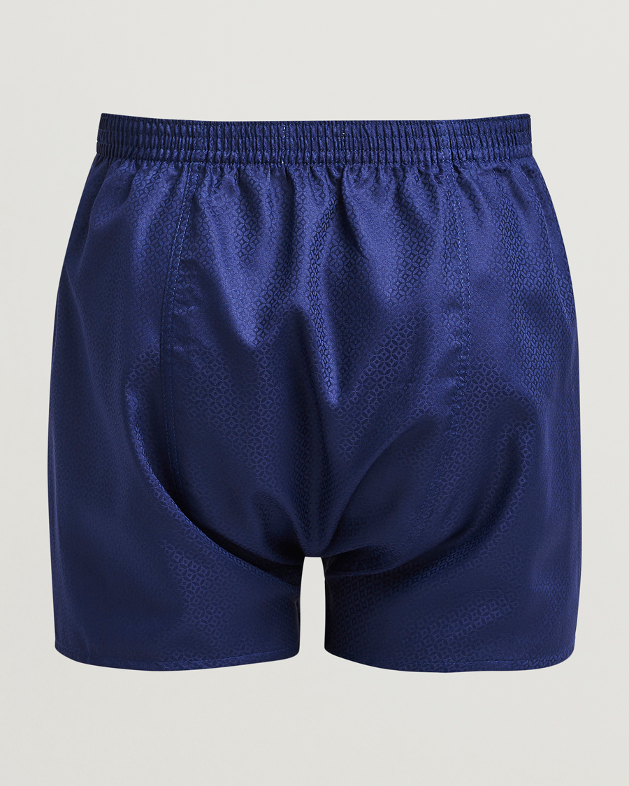 Herr | Underkläder | Derek Rose | Classic Fit Woven Cotton Boxer Shorts Navy