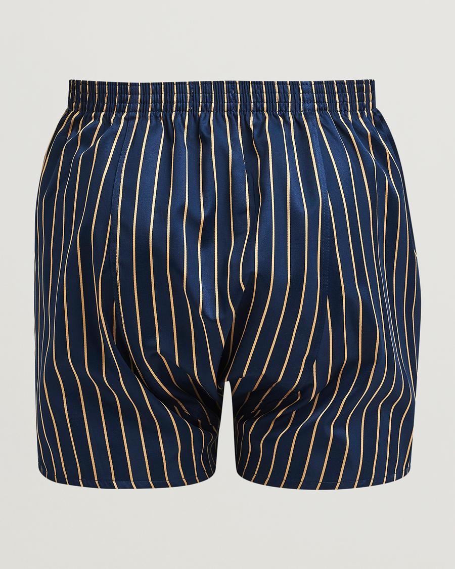 Herr | Underkläder | Derek Rose | Classic Fit Woven Cotton Boxer Shorts Navy