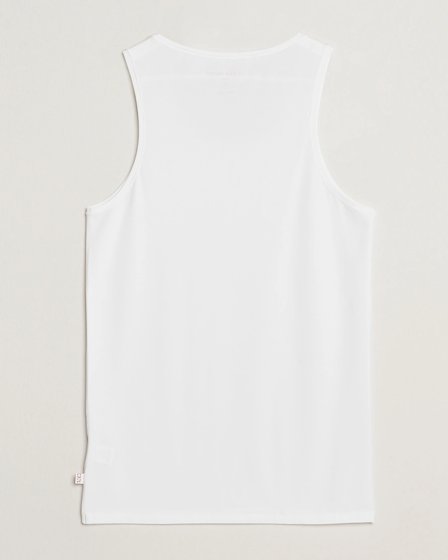 Herr | T-Shirts | Derek Rose | Pima Cotton Tank Top White