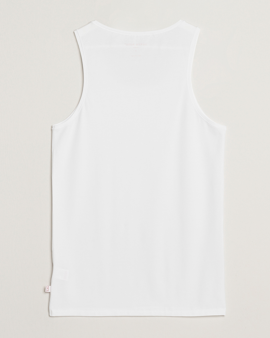 Herr | T-Shirts | Derek Rose | Pima Cotton Tank Top White