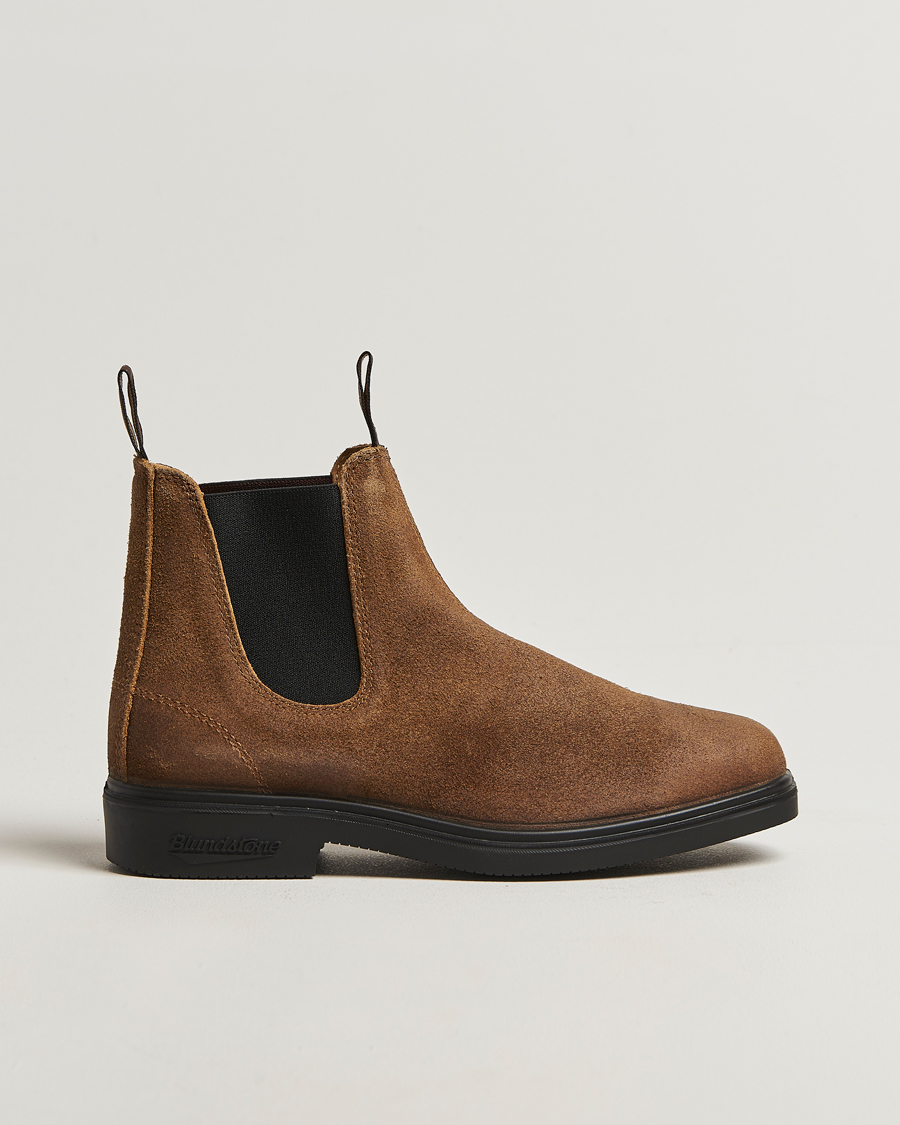 Herr | Kängor | Blundstone | 2581 Dress Waked Suede Chelsea Boot Tobacco