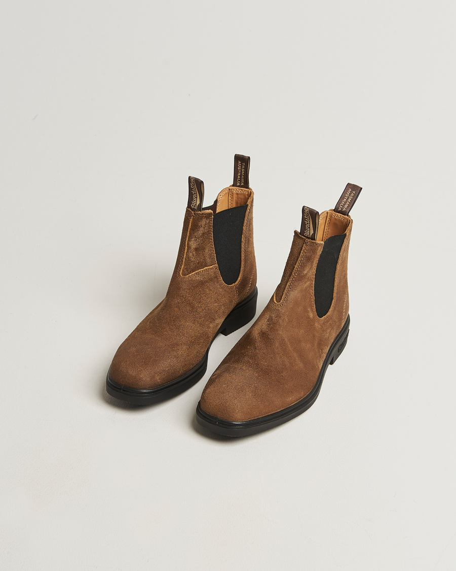 Herr | Kängor | Blundstone | 2581 Dress Waked Suede Chelsea Boot Tobacco