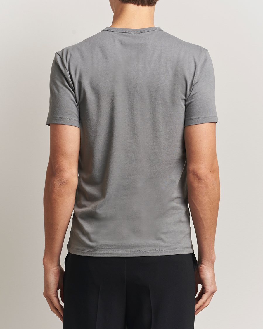 Herr | T-Shirts | Calvin Klein | 3-Pack Cotton Stretch Crew Neck T-Shirt Grey/White/Blue