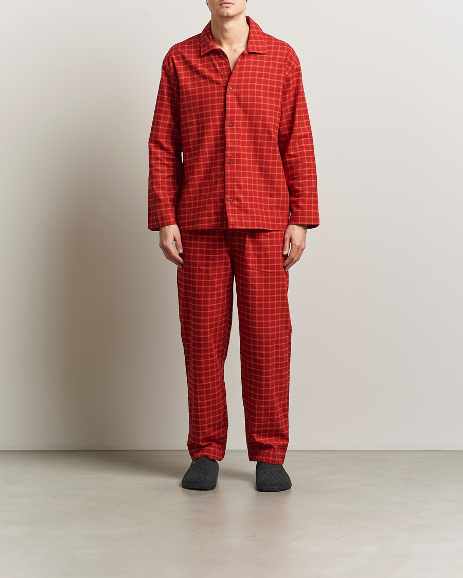 Herr | Pyjamas & Morgonrockar | Calvin Klein | Flannel Pyjama Set Red