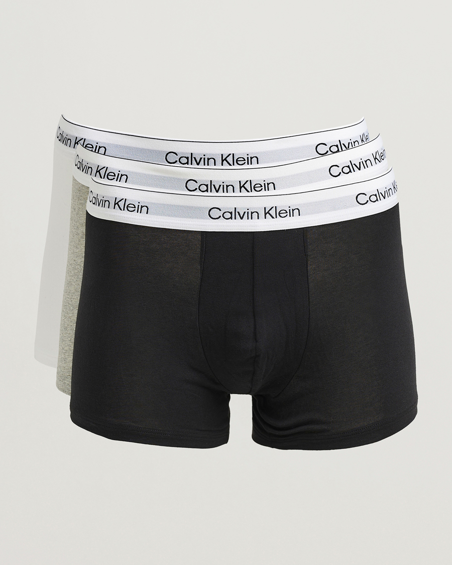 Herr | Underkläder | Calvin Klein | 3-Pack Icon Cotton Stretch Trunk Grey/Black/White