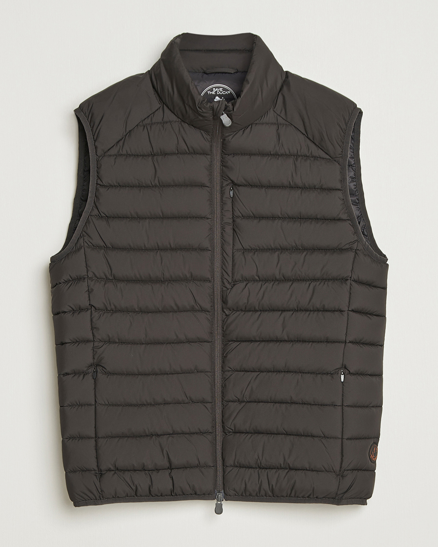 Herr | Västar | Save The Duck | Rhus Matt Lightweight Vest Brown Black