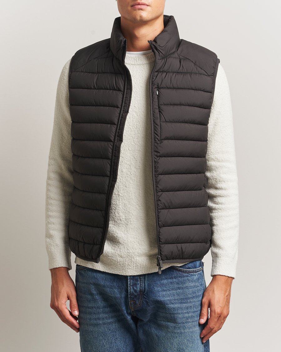Herr | Västar | Save The Duck | Rhus Matt Lightweight Vest Brown Black