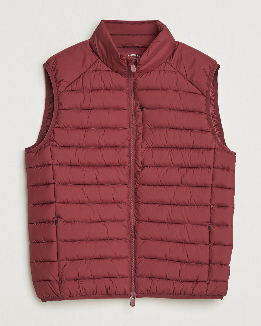 Herr | Västar | Save The Duck | Rhus Matt Lightweight Vest Wine Red