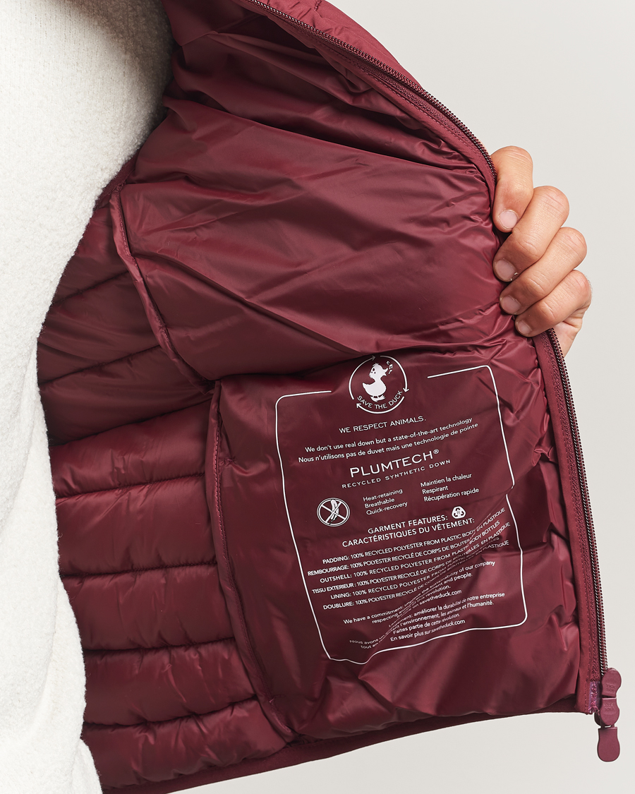 Herr | Västar | Save The Duck | Rhus Matt Lightweight Vest Wine Red