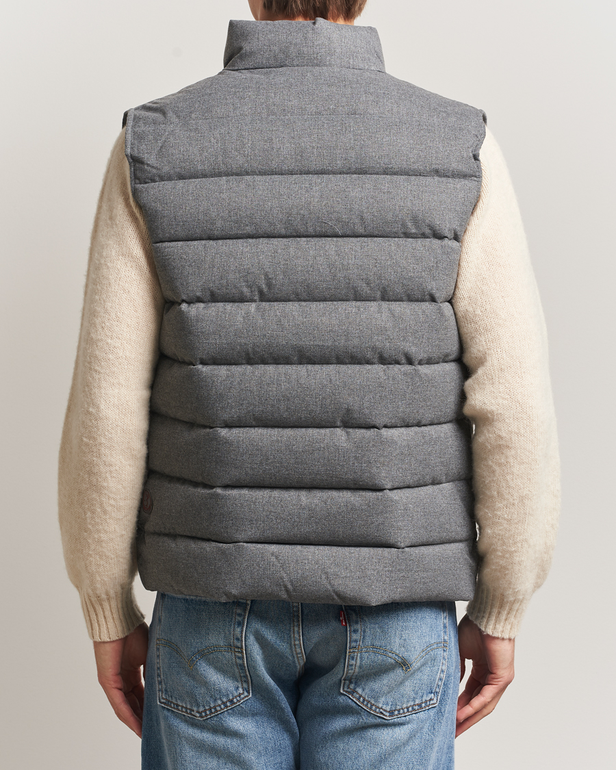 Herr | Västar | Save The Duck | Italo Padded Flannel Vest Mid Grey Melange