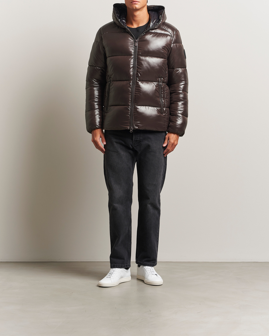 Herr | Jackor | Save The Duck | Edgard Padded Puffer Brown Black