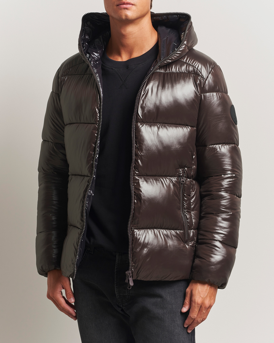 Herr | Jackor | Save The Duck | Edgard Padded Puffer Brown Black