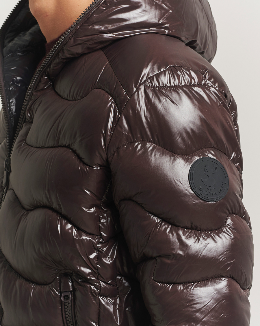 Herr | Jackor | Save The Duck | Chet Padded Puffer Brown Black