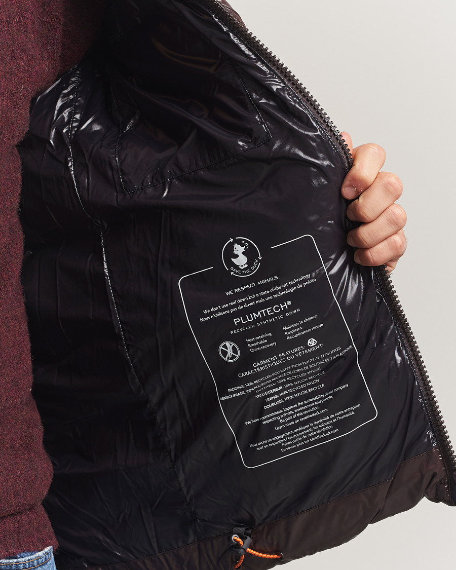 Herr | Jackor | Save The Duck | Chet Padded Puffer Brown Black