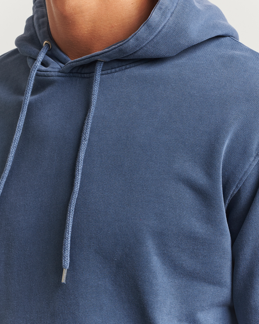 Herr | Tröjor | Colorful Standard | Classic Organic Hood Neptune Blue