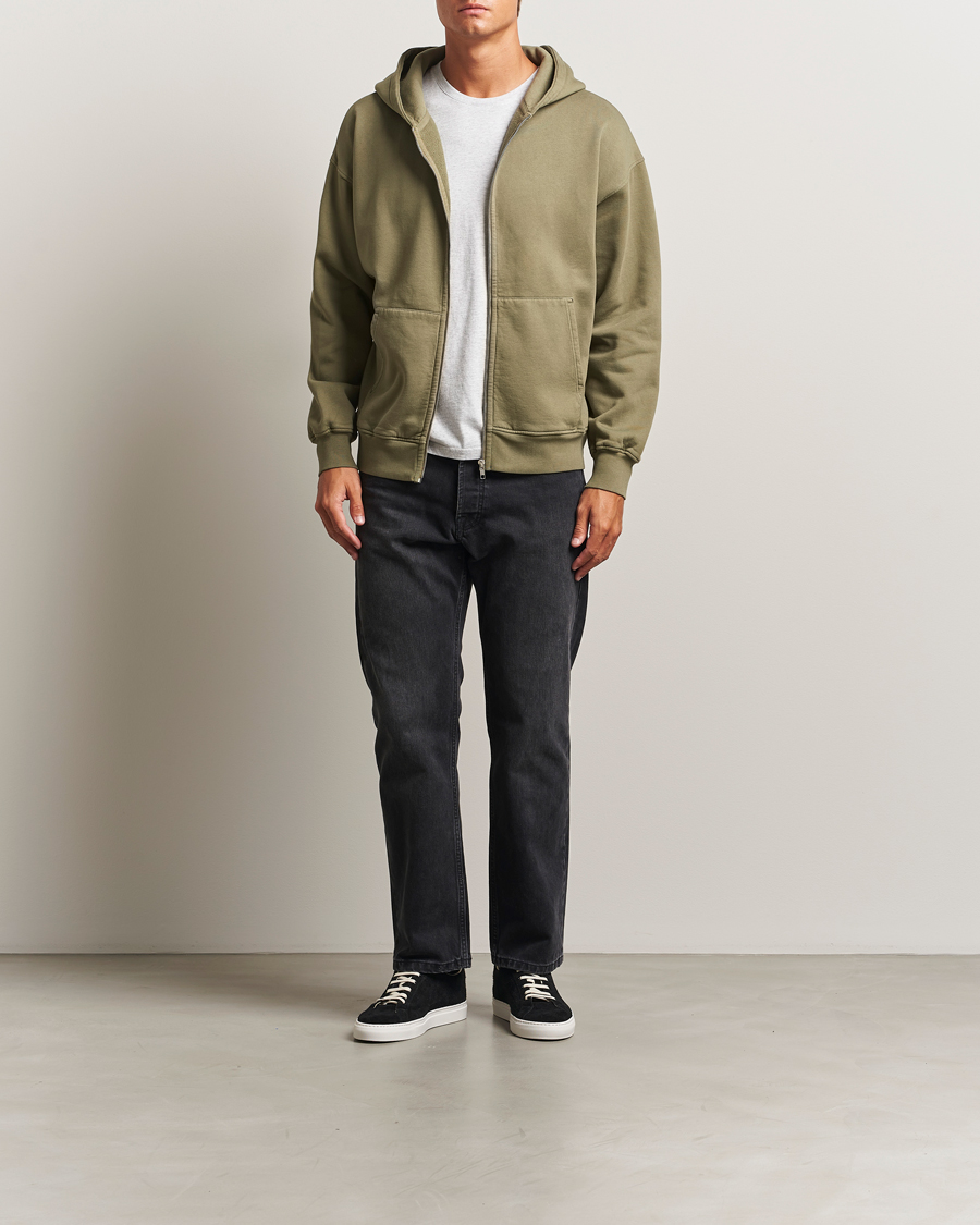 Herr | Tröjor | Colorful Standard | Classic Organic Full Zip Hoodie Dusty Olive