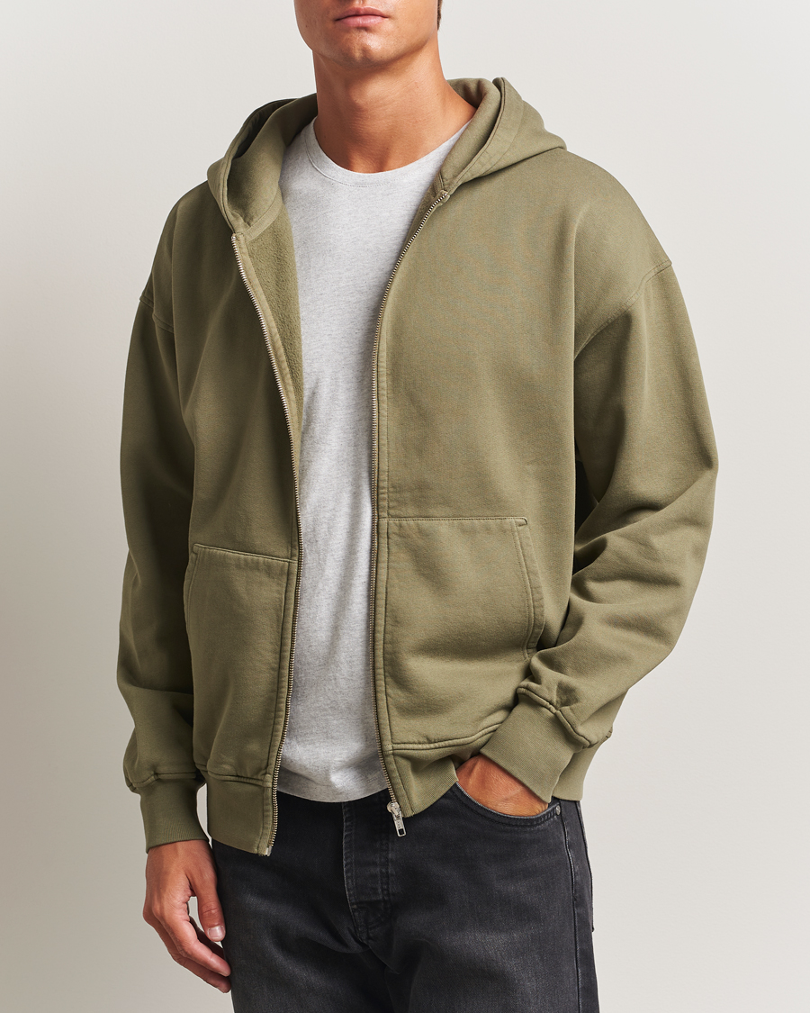 Herr | Tröjor | Colorful Standard | Classic Organic Full Zip Hoodie Dusty Olive