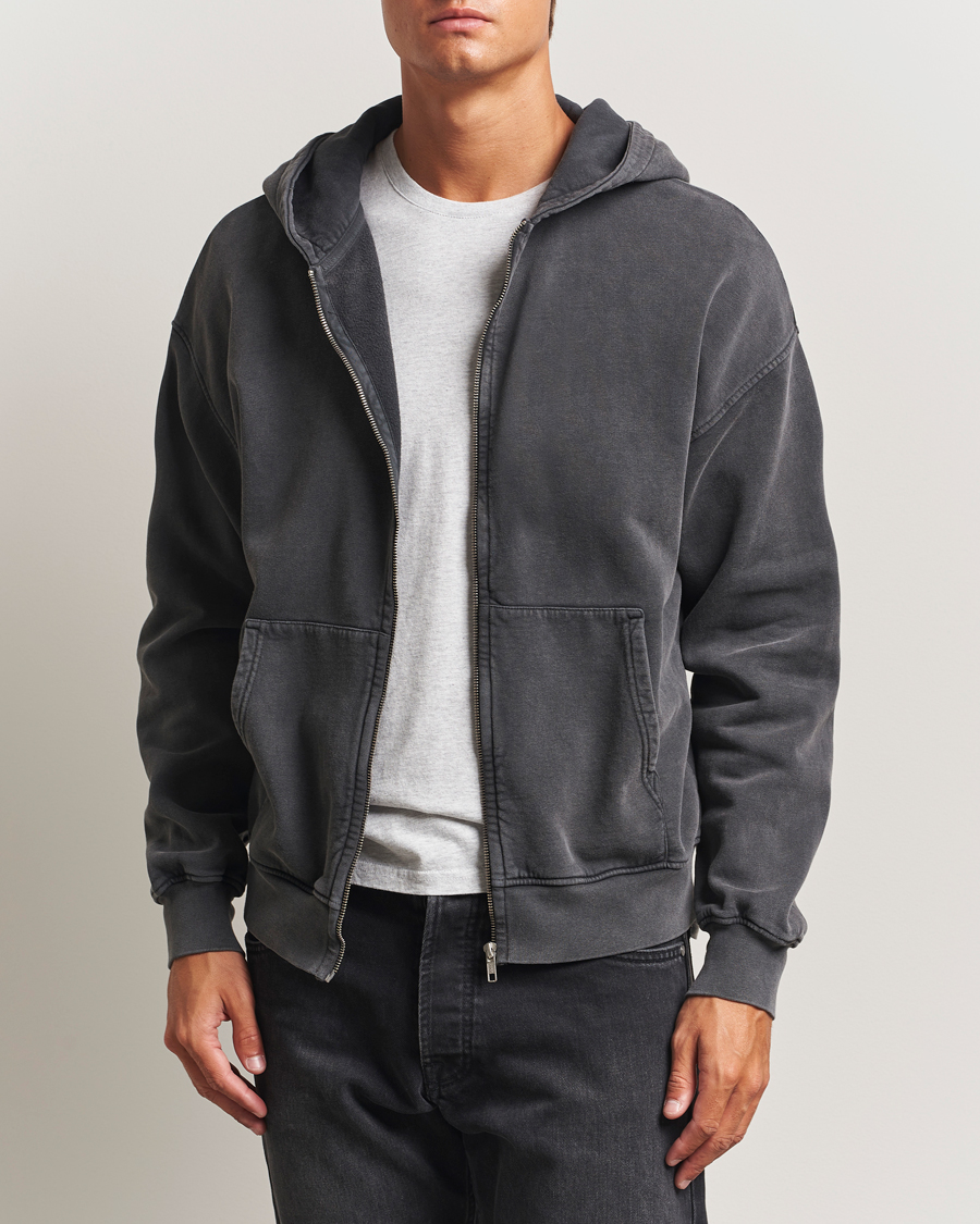Herr | Tröjor | Colorful Standard | Classic Organic Full Zip Hoodie Faded Black