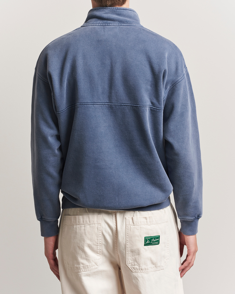 Herr | Tröjor | Colorful Standard | Classic Organic Half-Zip Neptune Blue
