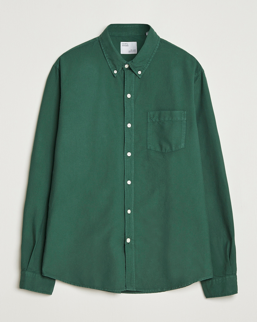 Herr | Skjortor | Colorful Standard | Classic Organic Oxford Button Down Shirt Emerald Green