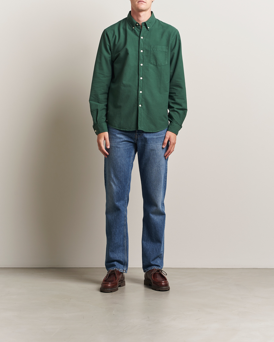 Herr | Skjortor | Colorful Standard | Classic Organic Oxford Button Down Shirt Emerald Green