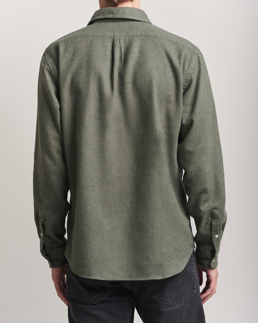 Herr | Skjortor | Colorful Standard | Organic Flannel Shirt Dusty Olive
