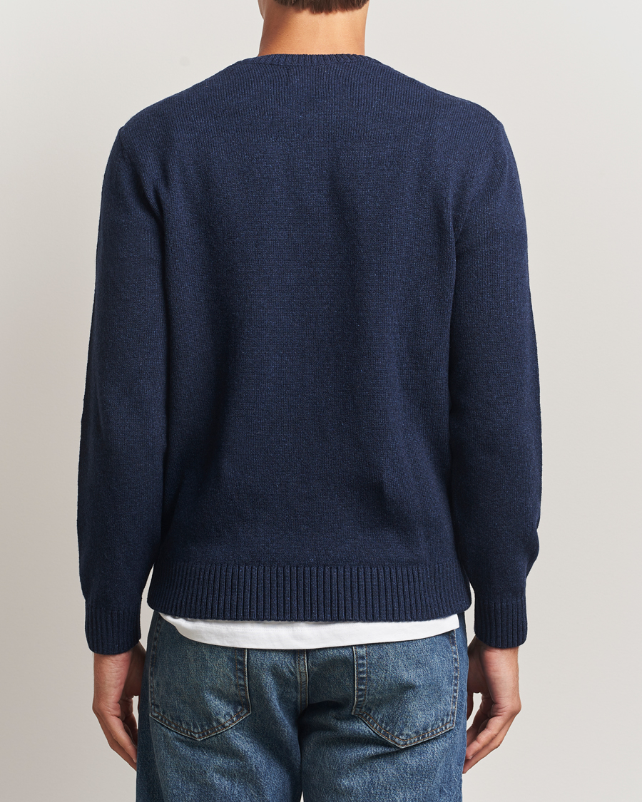 Herr | Tröjor | Colorful Standard | Classic Merino Wool Crew Neck Marine Blue