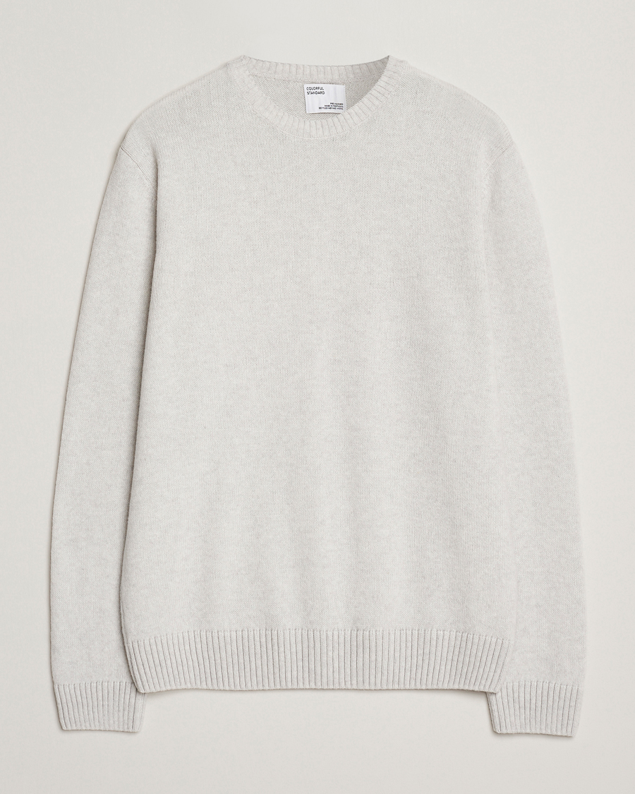 Herr | Tröjor | Colorful Standard | Classic Merino Wool Crew Neck Snow Melange