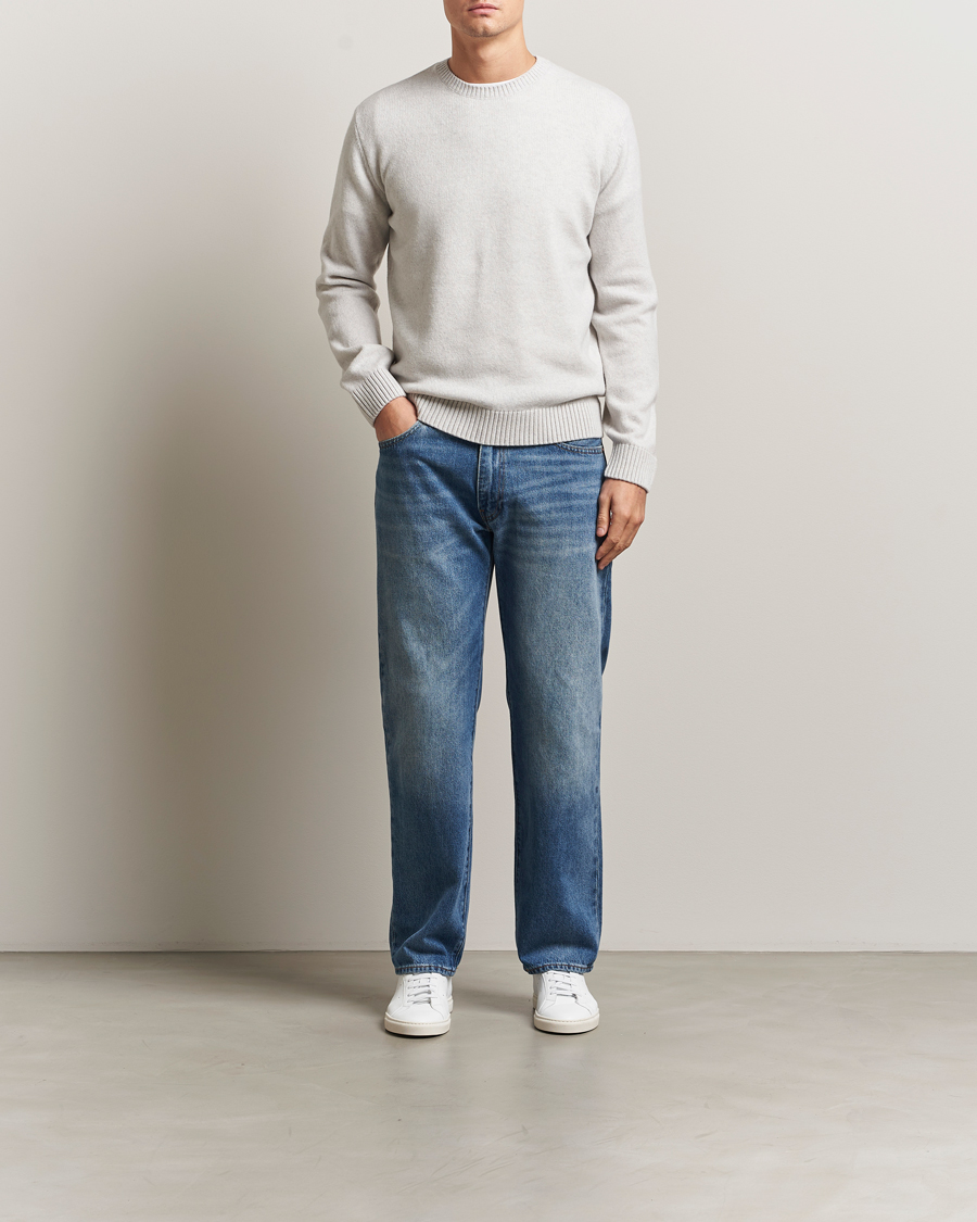 Herr | Tröjor | Colorful Standard | Classic Merino Wool Crew Neck Snow Melange