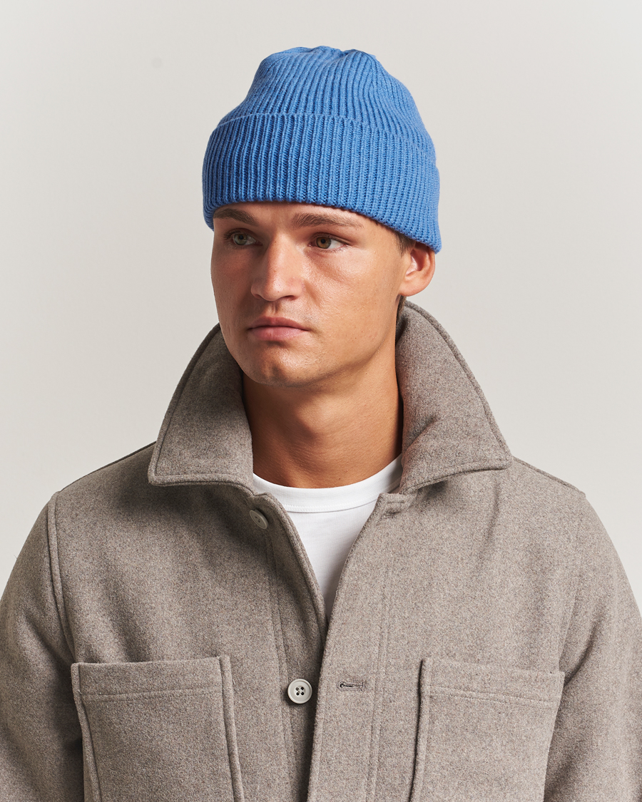 Herr | Mössor | Colorful Standard | Merino Wool Beanie Pacific Blue