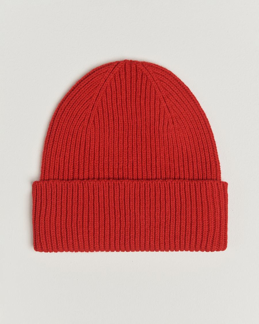 Herr | Mössor | Colorful Standard | Merino Wool Beanie Scarlet Red