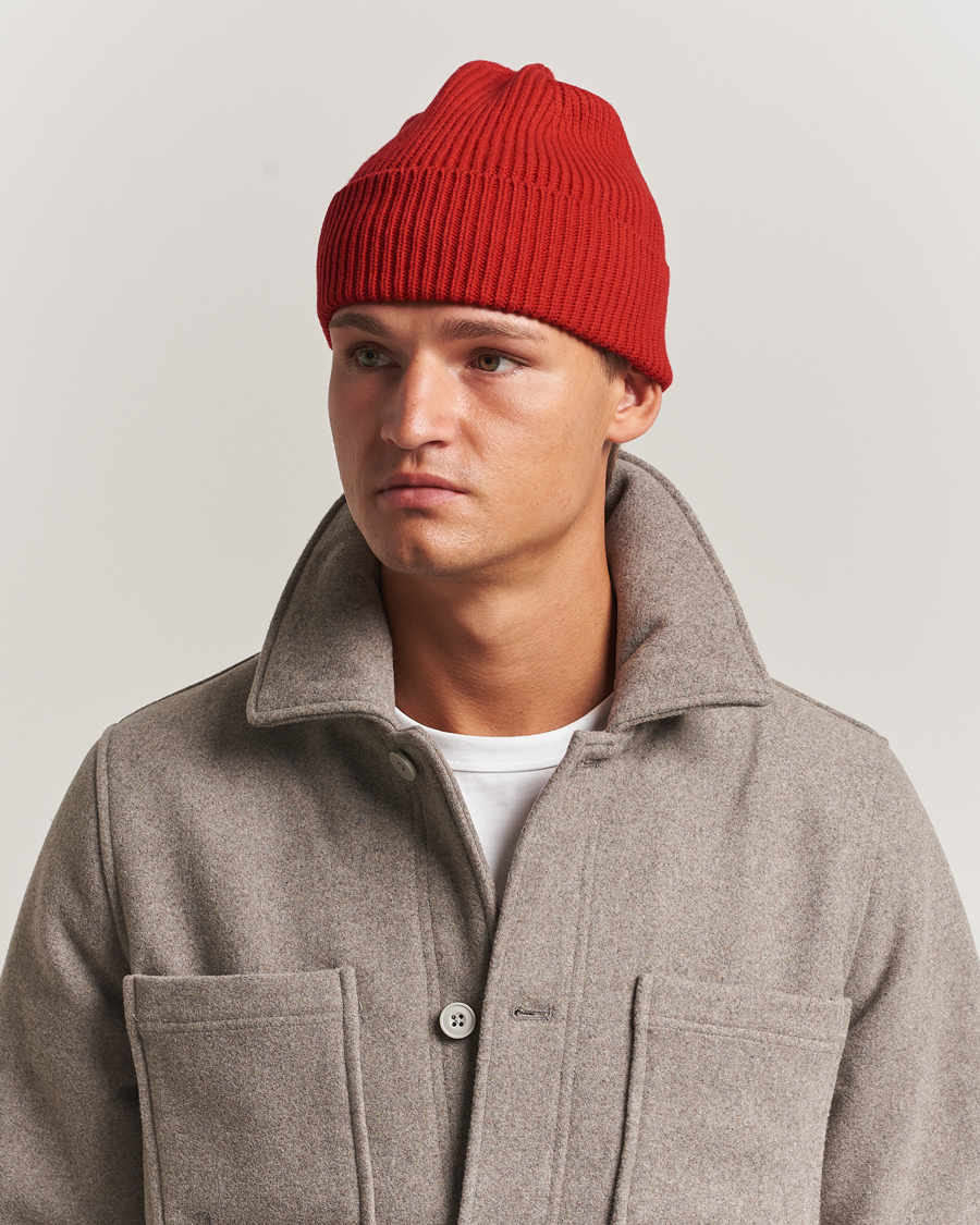 Herr | Mössor | Colorful Standard | Merino Wool Beanie Scarlet Red
