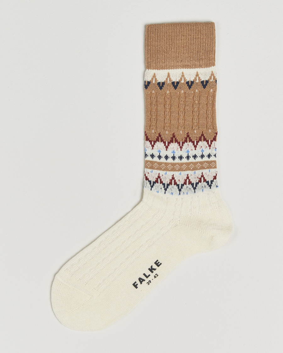 Herr | Underkläder | Falke | Norseman Fairisle Sock Country Brown