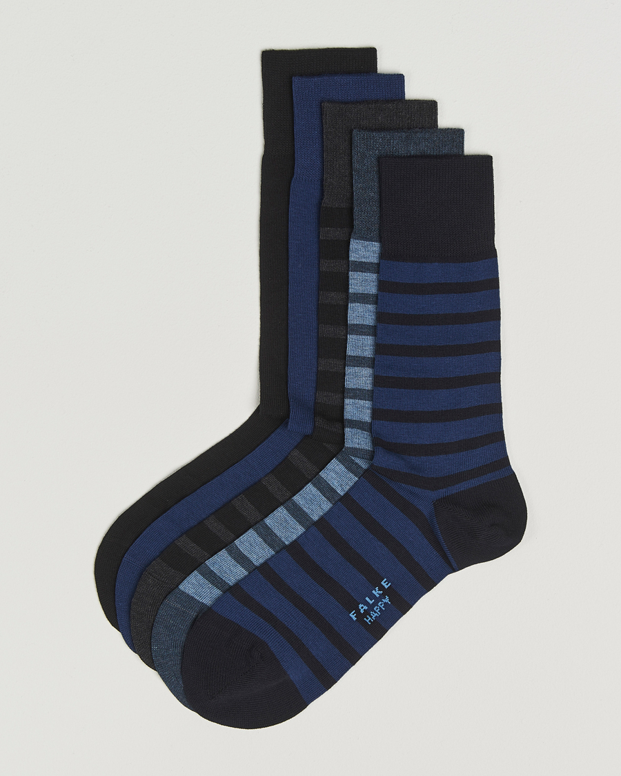 Herr | Underkläder | Falke | Happy 5-Pack Cotton Socks Multi